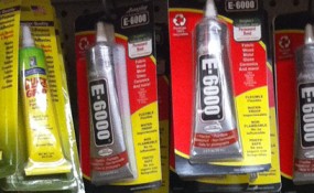 Wall of glue.