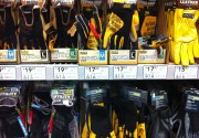 Rack of gloves