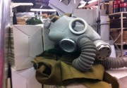 Need a gas mask? They had child and adult sizes.