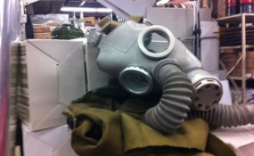 Need a gas mask? They had child and adult sizes.