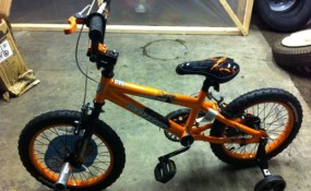 Assembly of kid's bike, bicycle from dad blog