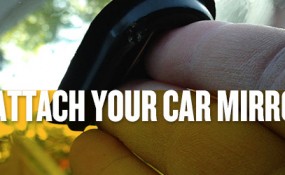 Reattach rearview mirror